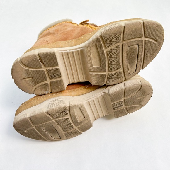 Laidback London x Free People Remy Brown Sheepskin Lined Lace-Up Ankle Boot - Picture 5 of 6